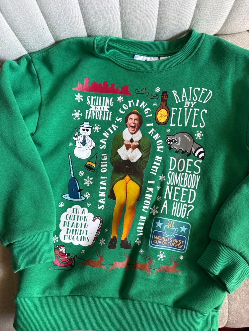 ELF Crewneck / Kids Size S (6/7)